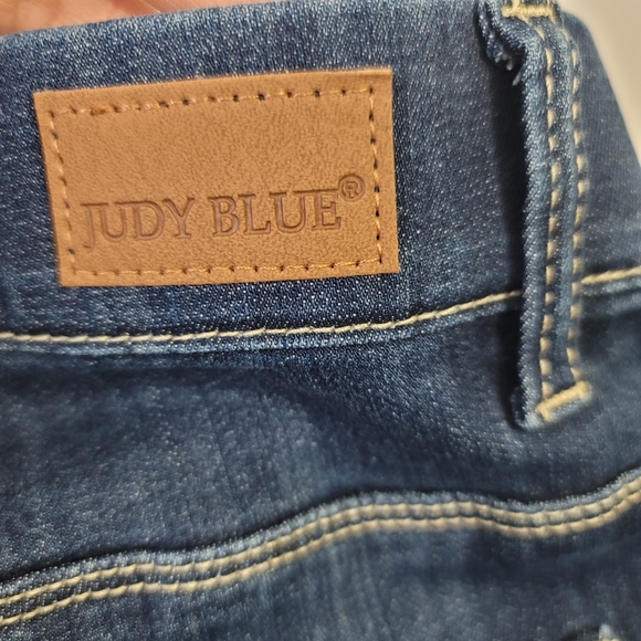 JUDY BLUE Pull-on Short Women's Size 1XL Dark Wash Denim - Picture 7 of 15